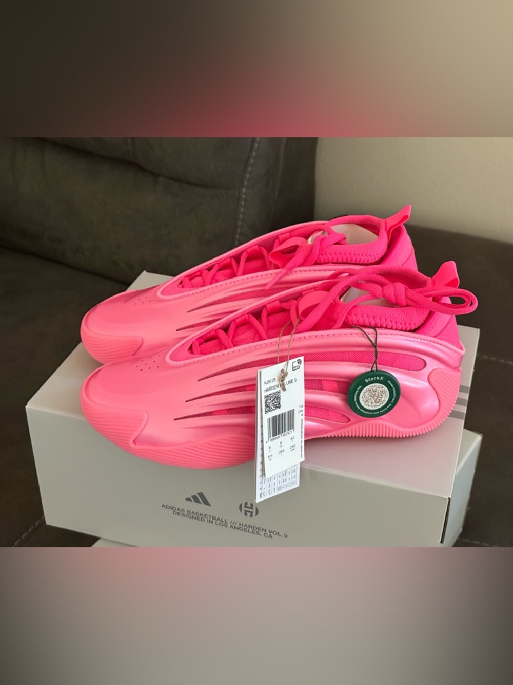 adidas Harden Vol. 9 Basketball Shoes - Neon Pink